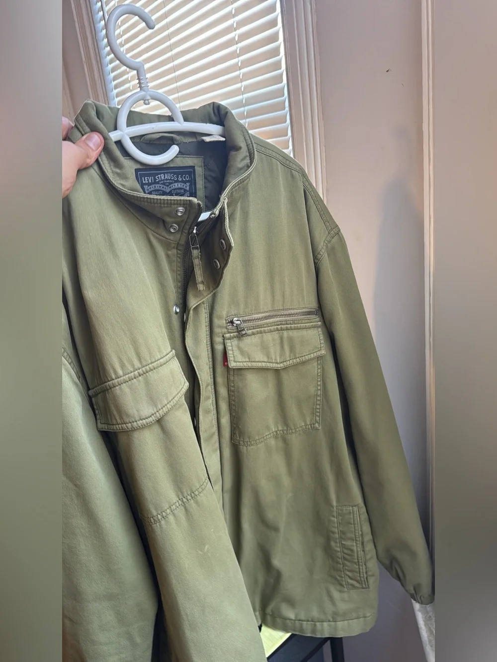 Levi's Men's Olive Green Military Field Jacket XXL